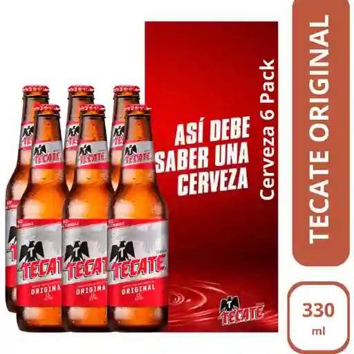 Cerveza Tecate Botella - 6 Pack