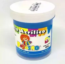 Pintura Vinilo Payasito Color Azul Claro X Unidad 80g Pinturas Vinilos