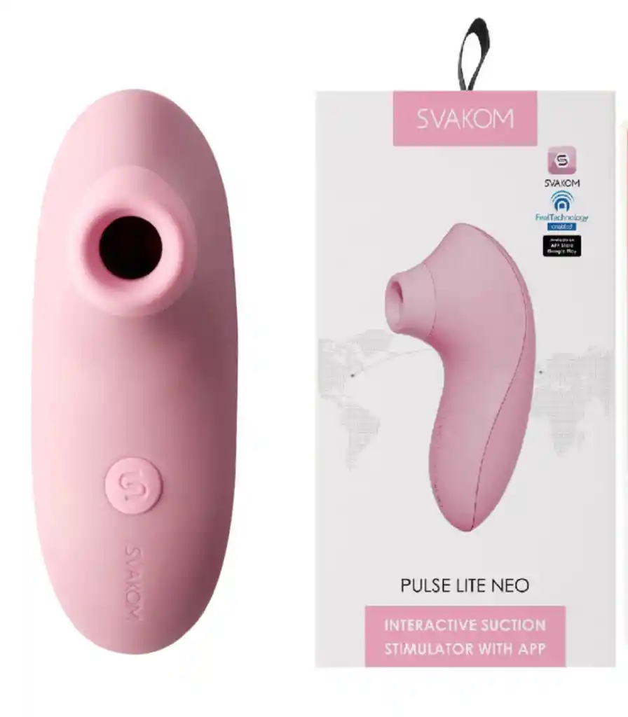 Succionador De Clitoris Svakom Pulse Lite Neo Interactivo Bluetooth Webcam Gratis Lubricante Y Limpiador De Juguetes