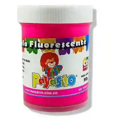 Pintura Vinilo Payasito Color Rosado Fluorescente X Unidad De 80g Pinturas Vinilo