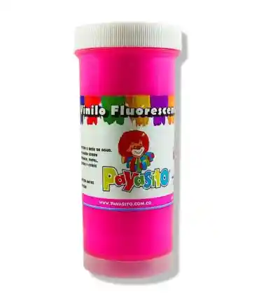 Pintura Vinilo Payasito Color Rosado Fluorescente X Unidad De 125g Pinturas Vinilos