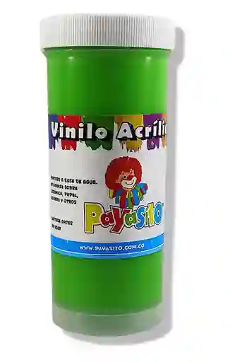 Pintura Vinilo Payasito Color Verde Claro X Unidad De 125g Pinturas Vinilos