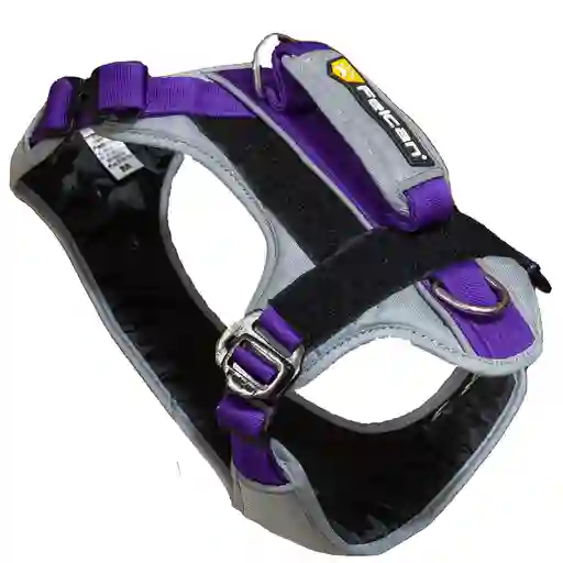 Arnés Para Perro Felcan Aventurero Gris Claro Y Morado Talla Xl