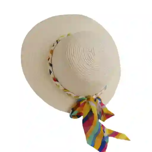 Sombrero Pava Playera En Nylon Blanca