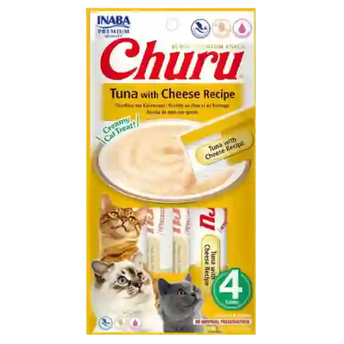 Churu Snacks Para Gato Atun Y Queso 4 Unidades