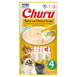 Churu Snacks Para Gato Atun Y Queso 4 Unidades