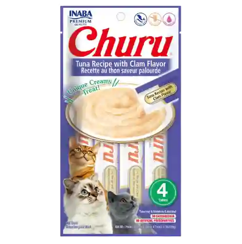 Churu Snacks Para Gato Atun Y Almeja 4 Unidades
