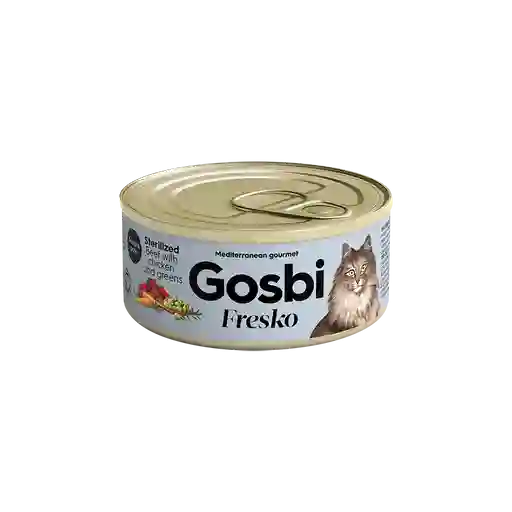 Fresko Cat Sterilized Beef, Chicken Greens 70 Gr
