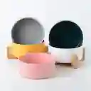 Comedero O Bebedero Cerámica Para Perros Y Gatos Con Soporte Antideslizante