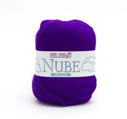 Lana Kusi Kusi Nube Para Tejer Color Morado Oscuro 025