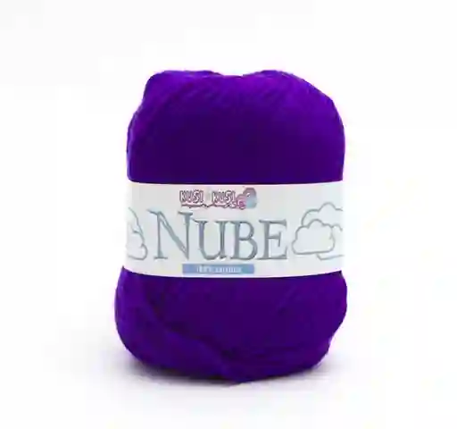 Lana Kusi Kusi Nube Para Tejer Color Morado Oscuro 025