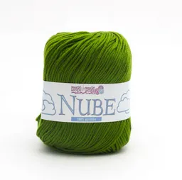 Lana Kusi Kusi Nube Para Tejer Color Verde Oscuro 032