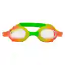 Gafas Natación Niños Colores Ajustable + Estuche Filtro Uv (verde/naranja)