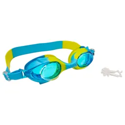 Gafas Natación Niños Colores Ajustable + Estuche Filtro Uv (azul/amarillo)