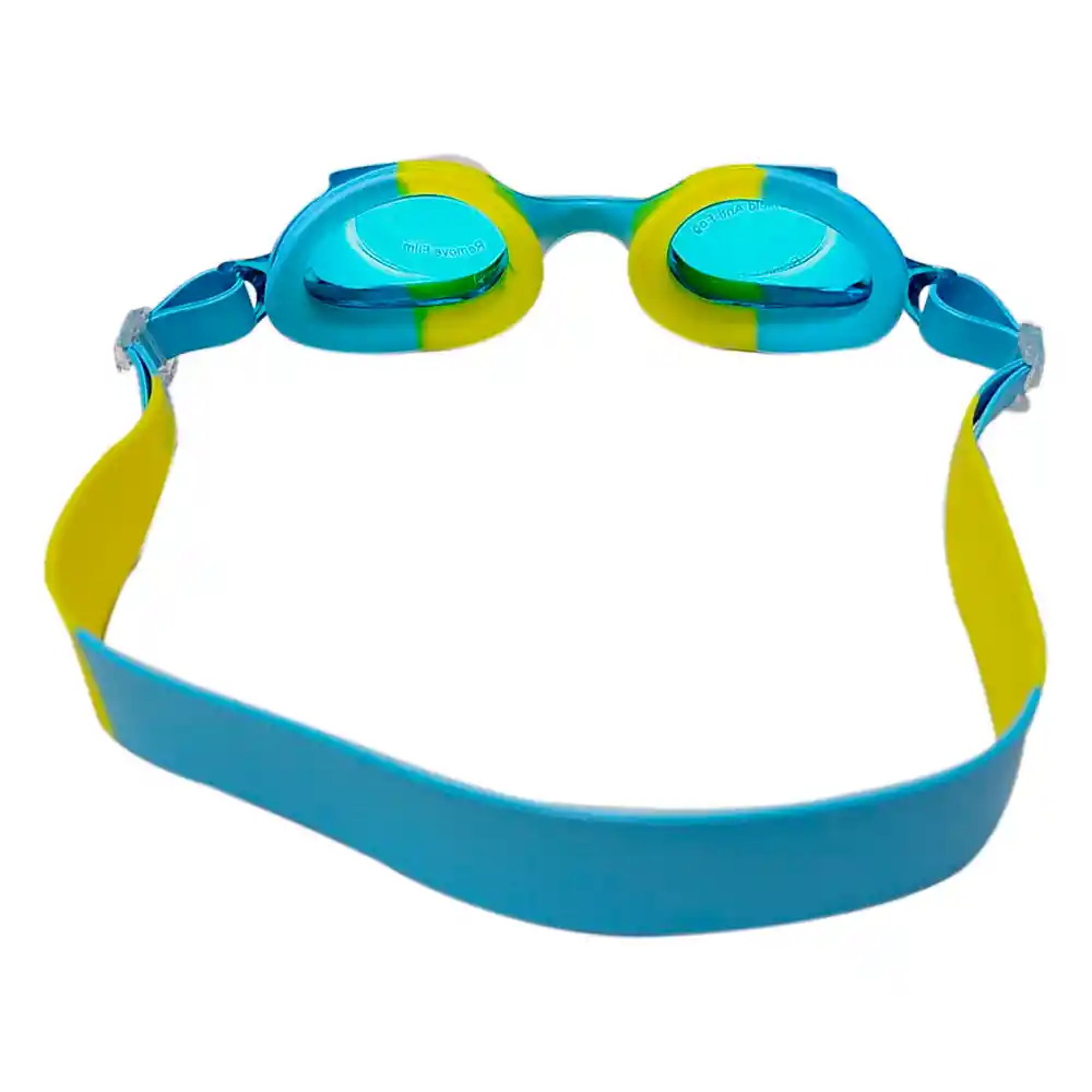 Gafas Natación Niños Colores Ajustable + Estuche Filtro Uv (azul/amarillo)