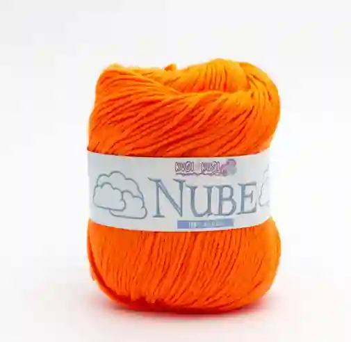 Lana Kusi Kusi Nube Para Tejer Color Naranja 055