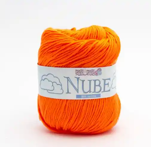 Lana Kusi Kusi Nube Para Tejer Color Naranja 055