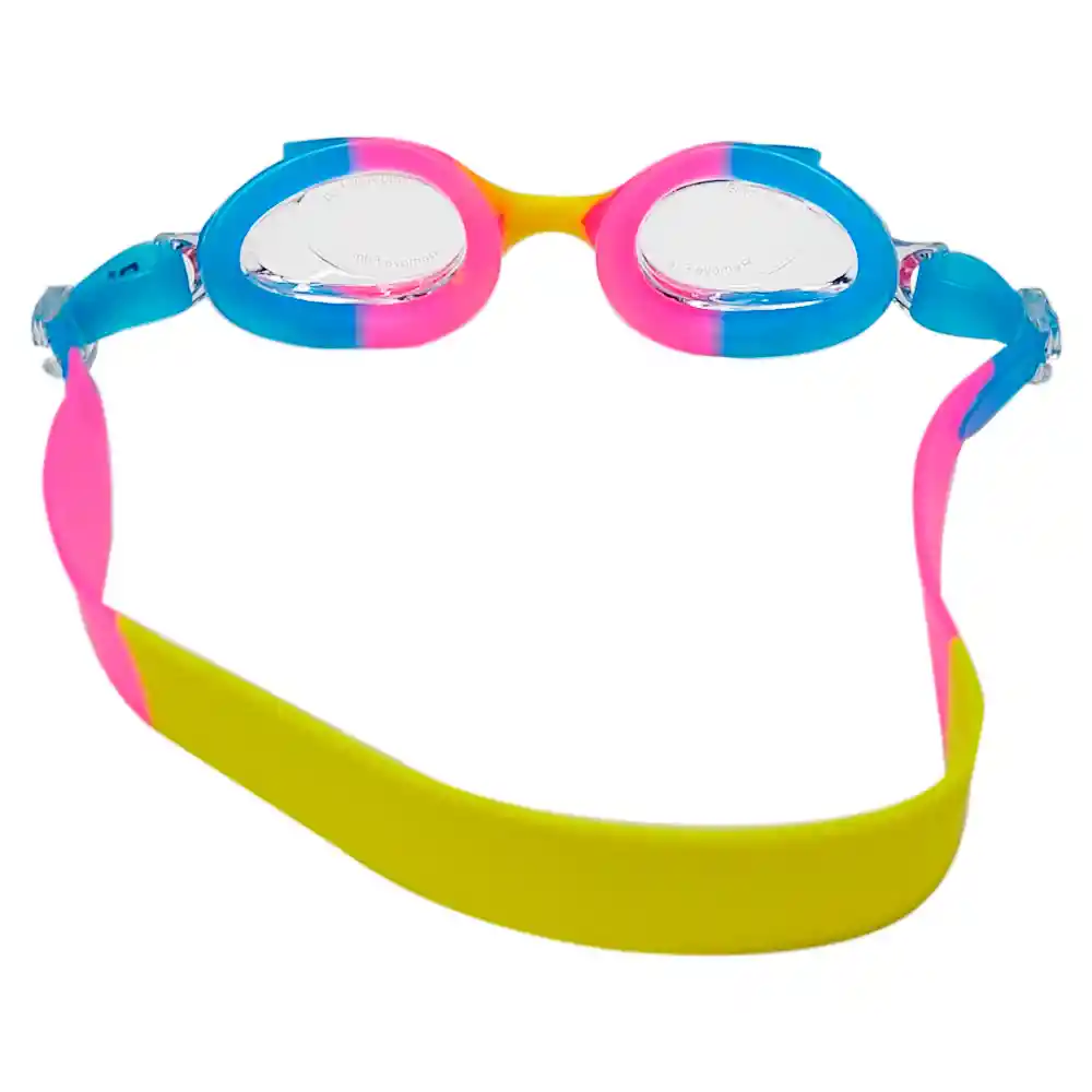 Gafas Natación Niños Colores Ajustable + Estuche Filtro Uv (rosa/azul/amarillo)