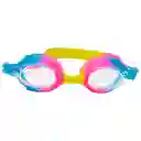 Gafas Natación Niños Colores Ajustable + Estuche Filtro Uv (rosa/azul/amarillo)