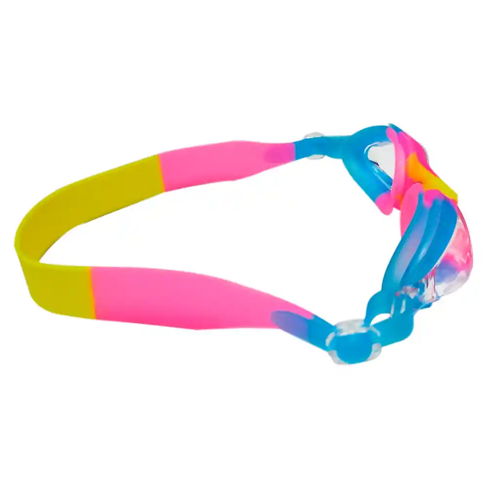 Gafas Natación Niños Colores Ajustable + Estuche Filtro Uv (rosa/azul/amarillo)