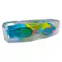 Gafas Natación Niños Colores Ajustable + Estuche Filtro Uv (azul/amarillo)