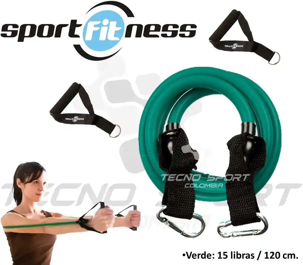 Kit Bandas Elásticas Tubulares Sportfitness 3 Teratubos Gym