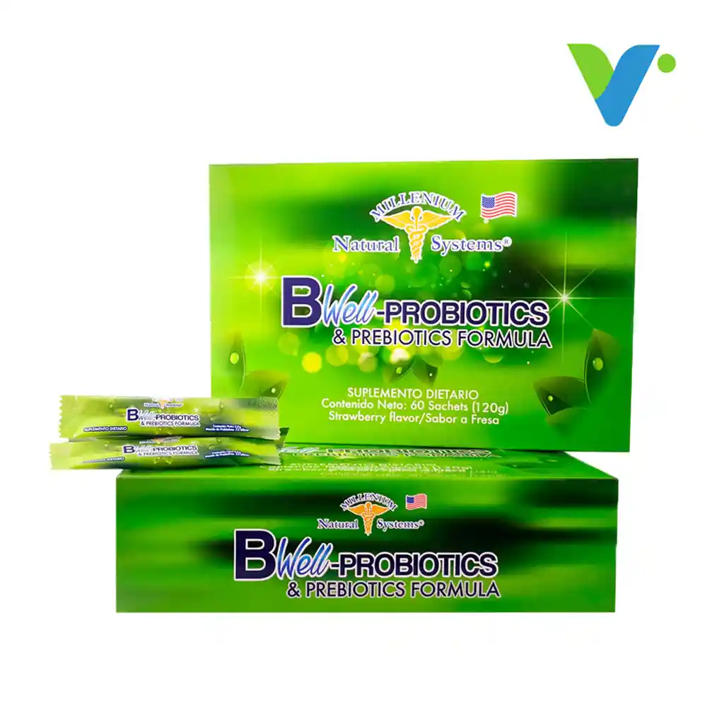 Bwell Probioticos Y Prebioticos Formula 60 Sachets Narutal Systems Milleium