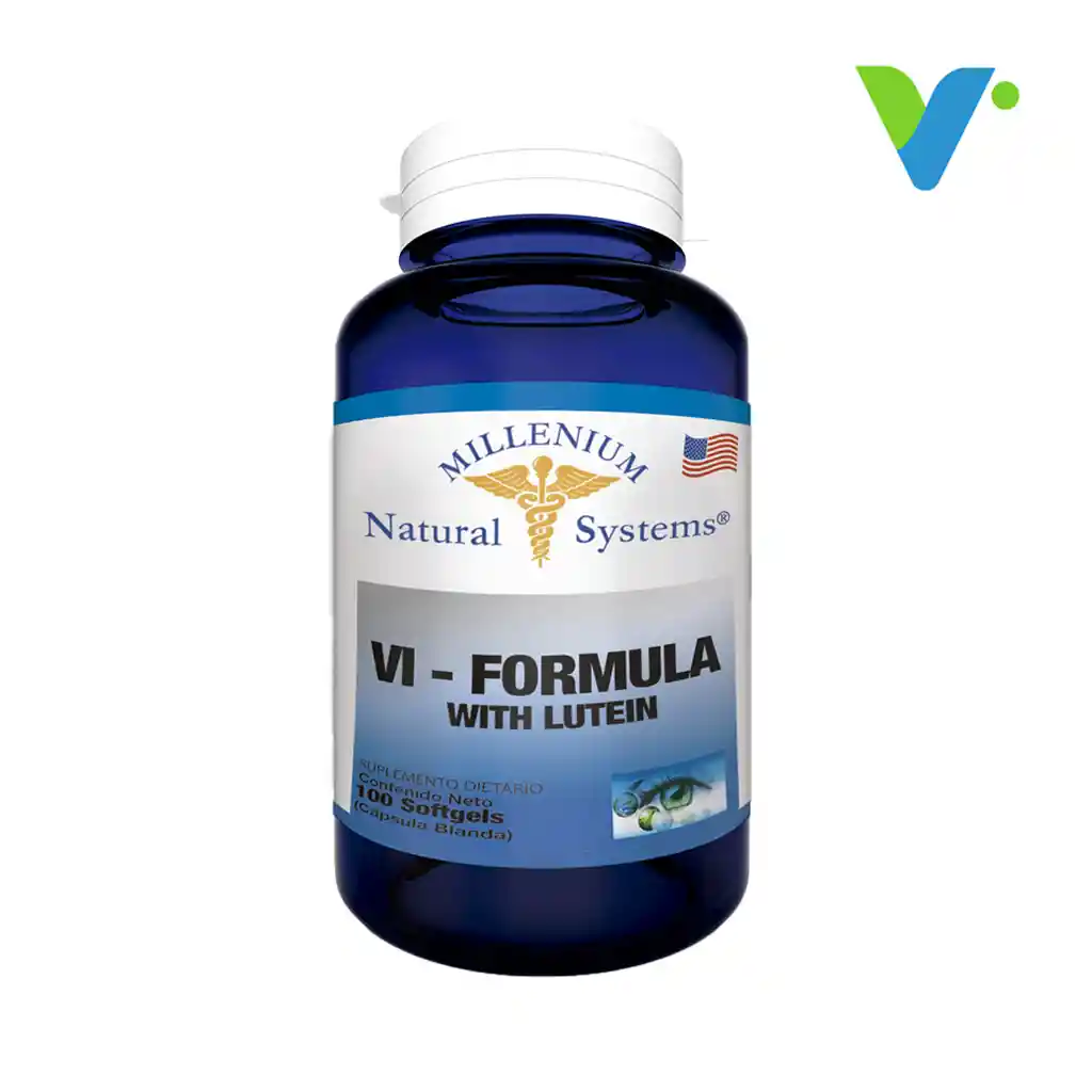 Vi Formula With Lutein 100 Cápsulas Natural Systems Formula Con Luteina