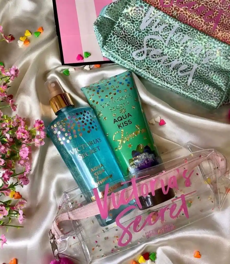 Splash Victoria Secret Con Crema Y Cosmetiquera