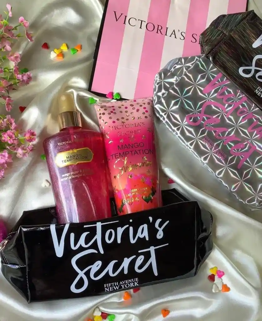 Splash Victoria Secret Con Crema Y Cosmetiquera