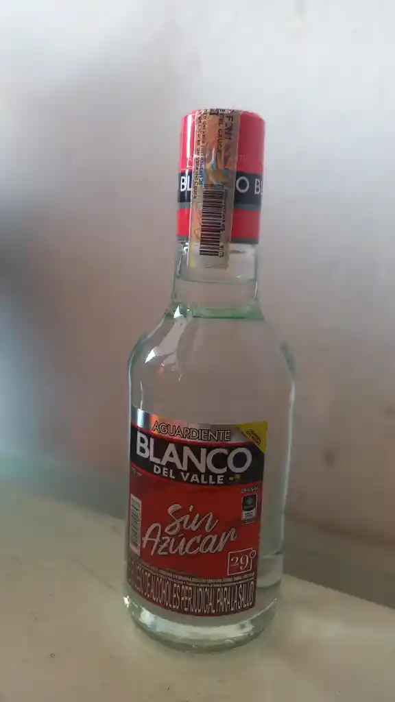 Aguardiente Blanco Del Valle Sin Azúcar 375 Ml