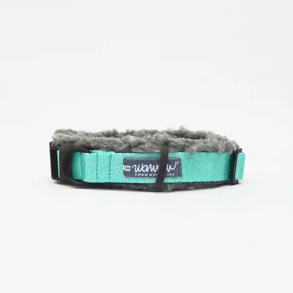 Collar Xs Menta + Protector Borregro Gris