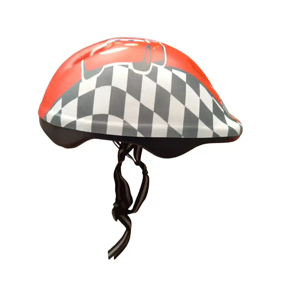 Casco Para Bicicleta Patinaje Niñas Niños 4-8años Guantes Coderas Rodilleras - Rojo