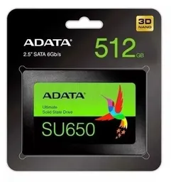 Disco Estado Sólido Ssd 512gb Interno Adata Sata Iii Su650 3d Nand