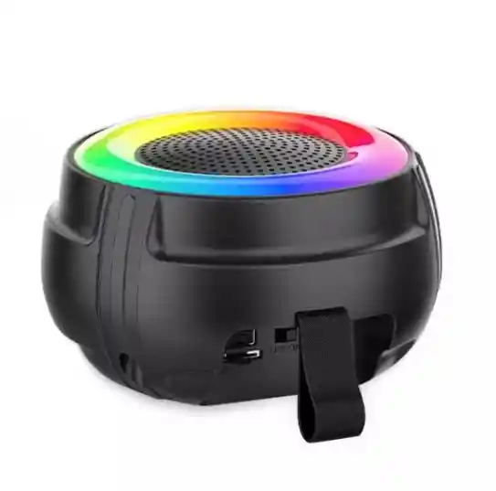 Mini Radio Parlante Fm Bluetooth 5w Luz Led Zqs