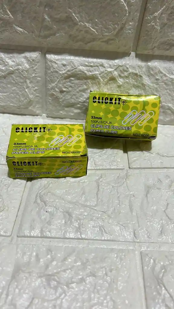 Clips Caja X100 Recubierto De Vinil