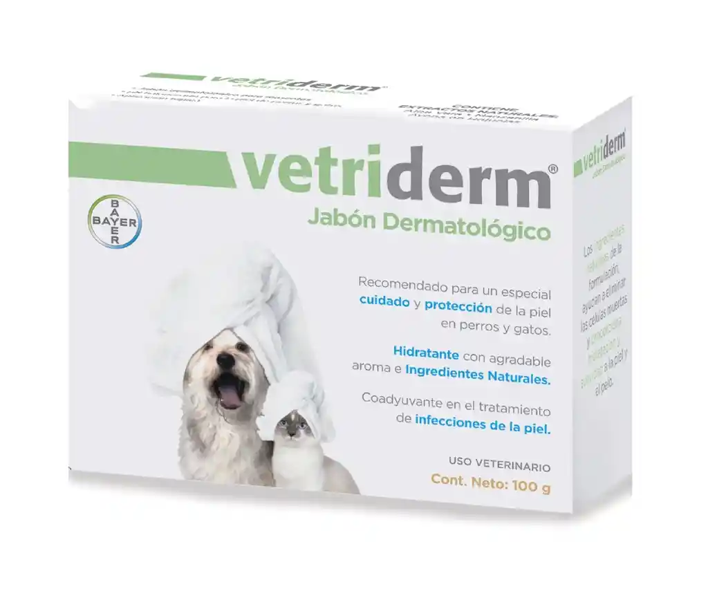 Jabon Vetriderm Dermatologico X 100 Gr