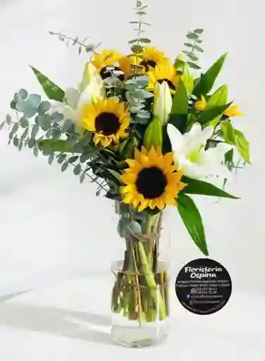 Arreglo Girasoles Romance Eterno