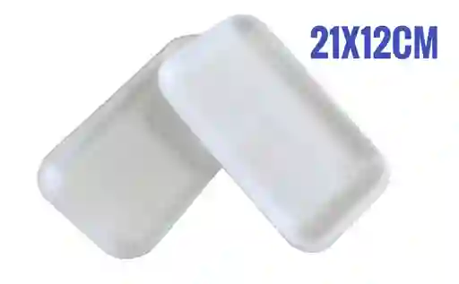 Bandeja Espumada Estandar #17 Blanco X 20 Unds