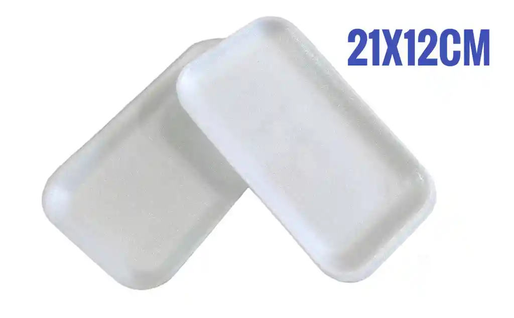 Bandeja Espumada Estandar #17 Blanco X 20 Unds