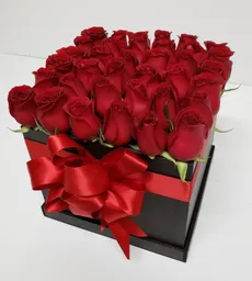 Caja Estuche Floral Rosas Rojas