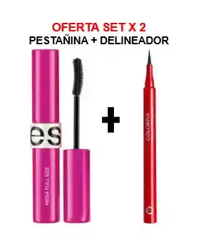 Oferta Set X 2 Pestañina + Delineador