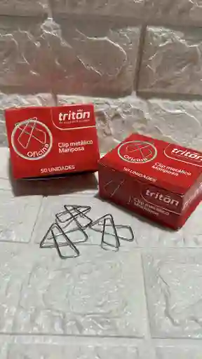 Clip Mariposa Metalico Triton X12 Unidades