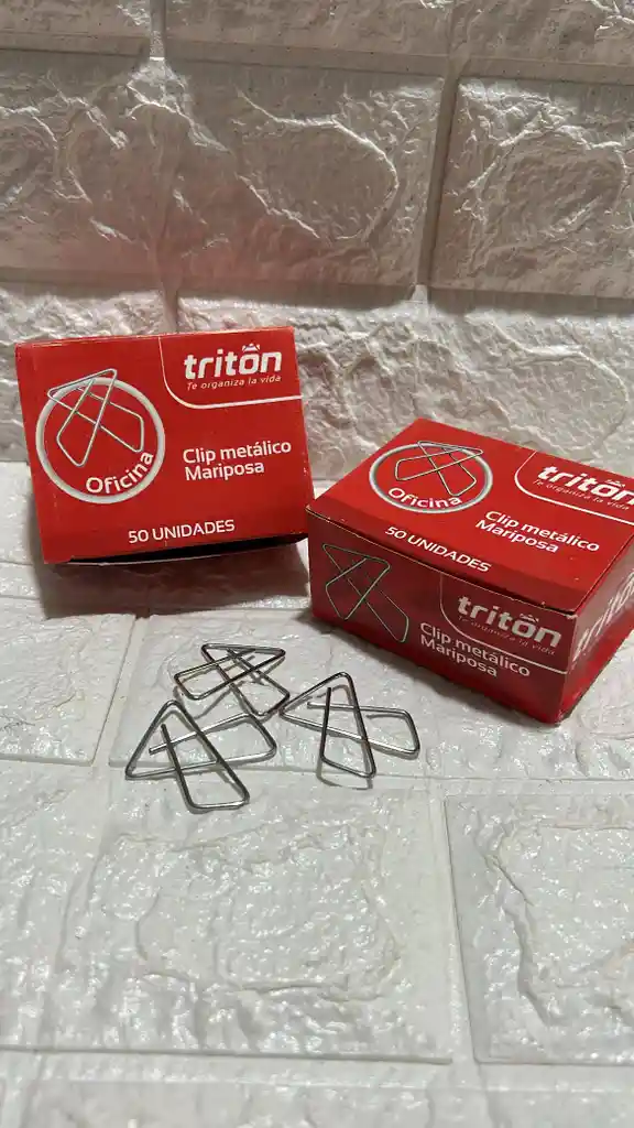 Clip Mariposa Metalico Triton X12 Unidades