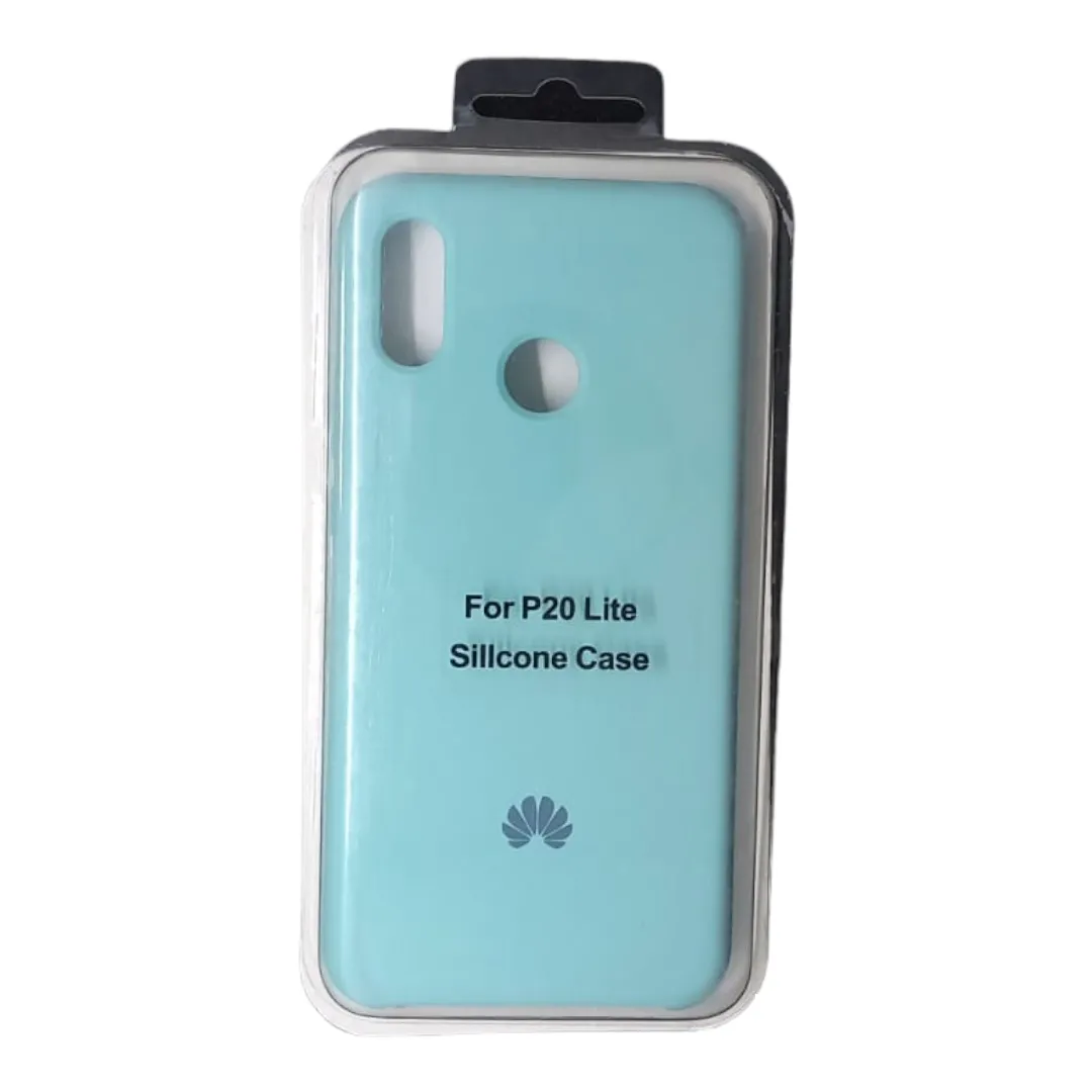 Forro Silicona Case Huawei P20 Lite Aguamarina
