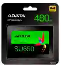 Disco Estado Sólido Ssd 480gb Adata Sata Su650 Flash Nand 3d