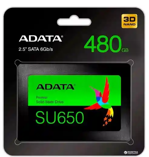 Disco Estado Sólido Ssd 480gb Adata Sata Su650 Flash Nand 3d