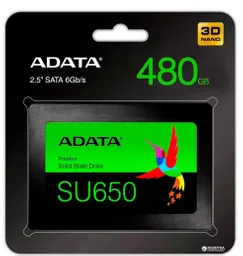 Disco Estado Sólido Ssd 480gb Adata Sata Su650 Flash Nand 3d