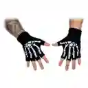 Guantes Calaveras De Huesos Niños Adultos Esqueletos - Cortos