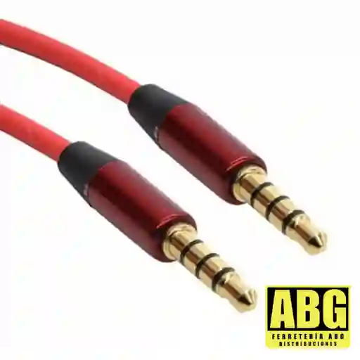 Cable Auxiliar De Sonido X1mt Plug Metálico (harvic)